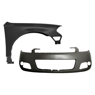 TruParts® - 2-Piece (Front Bumper Cover, Front Passenger Side Fender) (CAPA Certified)
