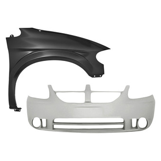 TruParts® - 2-Piece (Front Bumper Cover, Front Passenger Side Fender) (Standard Line)