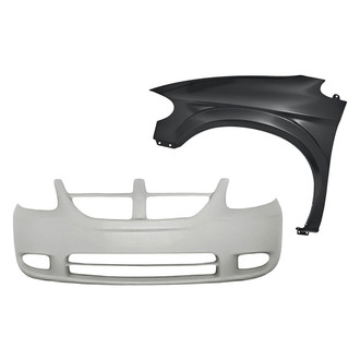 TruParts® - 2-Piece (Front Bumper Cover, Front Driver Side Fender) (Standard Line)