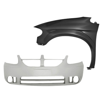TruParts® - 2-Piece (Front Bumper Cover, Front Driver Side Fender) (Standard Line)