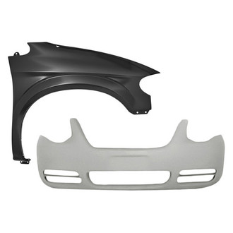 TruParts® - 2-Piece (Front Bumper Cover, Front Passenger Side Fender) (Standard Line)