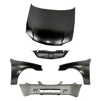 TruParts® - 5-Piece (Front Bumper Cover, Front Driver and Passenger Side Fender, Grille, Hood Panel) (Standard Line)