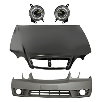 TruParts® - 4-Piece (Front Bumper Cover, Hood Panel, Driver and Passenger Side Fog Light) (Standard Line)
