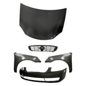 TruParts® - 5-Piece (Front Bumper Cover, Front Driver and Passenger Side Fender, Grille, Hood Panel) (Standard Line)
