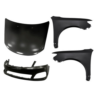 TruParts® - 4-Piece (Front Bumper Cover, Front Driver and Passenger Side Fender, Hood Panel) (Standard Line)