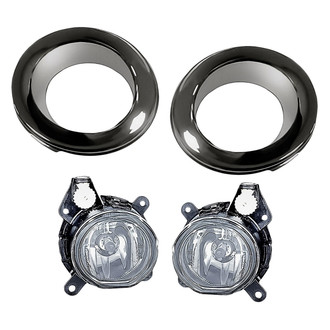 TruParts® - 4-Piece (Driver and Passenger Side Fog Light, Front Inner and Outer Fog Light Trim) (Standard Line)