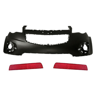 TruParts® - 3-Piece (Front Upper Bumper Cover, Rear Inner and Outer Bumper Reflector) (Standard Line)