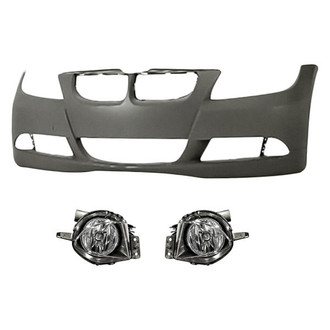 TruParts® - 3-Piece (Front Bumper Cover, Driver and Passenger Side Fog Light) (Standard Line)