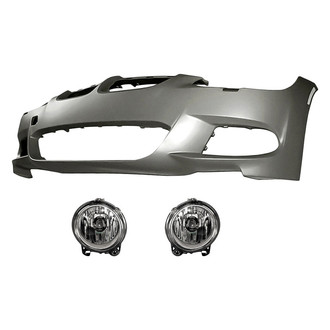 TruParts® - 3-Piece (Front Bumper Cover, Driver and Passenger Side Fog Light) (Standard Line)