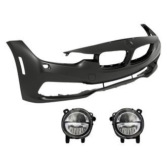 TruParts® - 3-Piece (Front Bumper Cover, Driver and Passenger Side Fog Light) (Standard Line)