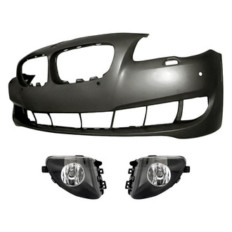 TruParts® - 3-Piece (Front Bumper Cover, Driver and Passenger Side Fog Light) (Standard Line)