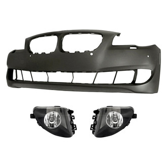 TruParts® - 3-Piece (Front Bumper Cover, Driver and Passenger Side Fog Light) (Standard Line)