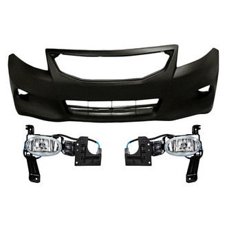 TruParts® - 3-Piece (Front Bumper Cover, Driver and Passenger Side Fog Light) (Standard Line)