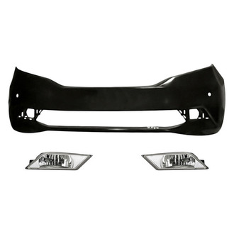 TruParts® - 3-Piece (Front Bumper Cover, Driver and Passenger Side Fog Light) (Standard Line)