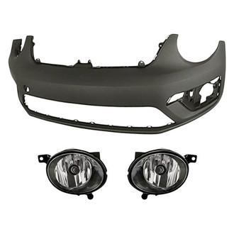 TruParts® - 3-Piece (Front Bumper Cover, Driver and Passenger Side Fog Light) (Standard Line)