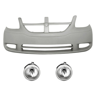 TruParts® - 3-Piece (Front Upper Bumper Cover, Driver and Passenger Side Fog Light) (Standard Line)