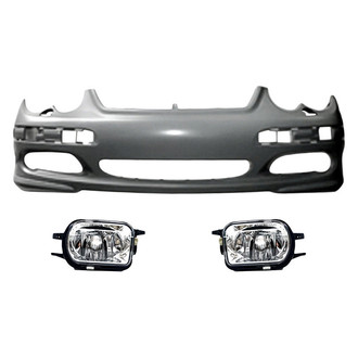 TruParts® - 3-Piece (Front Bumper Cover, Driver and Passenger Side Fog Light) (Standard Line)