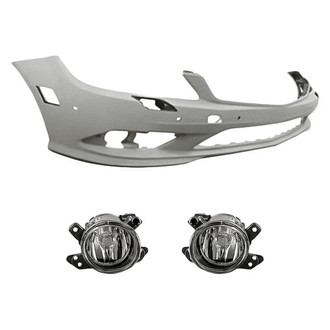TruParts® - 3-Piece (Front Bumper Cover, Driver and Passenger Side Fog Light) (Standard Line)