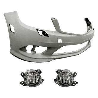 TruParts® - 3-Piece (Front Bumper Cover, Driver and Passenger Side Fog Light) (Standard Line)