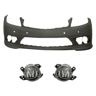 TruParts® - 3-Piece (Front Bumper Cover, Driver and Passenger Side Fog Light) (Standard Line)