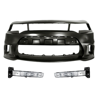 TruParts® - 3-Piece (Front Bumper Cover, Driver and Passenger Side Fog Light) (Standard Line)