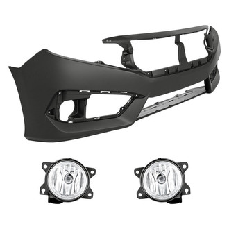 TruParts® - 3-Piece (Front Bumper Cover, Driver and Passenger Side Fog Light) (Standard Line)