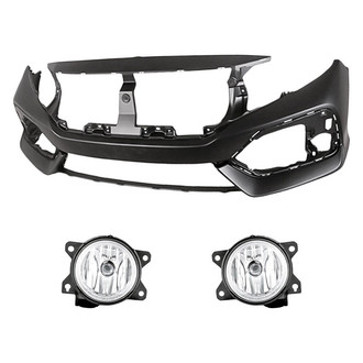 TruParts® - 3-Piece (Front Bumper Cover, Driver and Passenger Side Fog Light) (Standard Line)