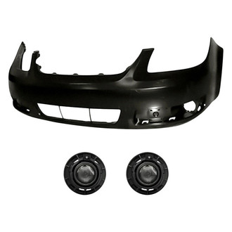 TruParts® - 3-Piece (Front Bumper Cover, Driver and Passenger Side Fog Light) (Standard Line)