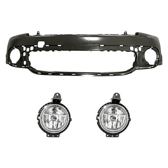 TruParts® - 3-Piece (Front Bumper Cover, Driver and Passenger Side Fog Light) (Standard Line)