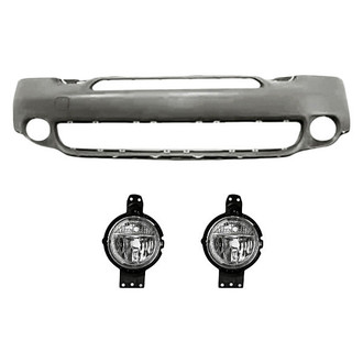 TruParts® - 3-Piece (Front Bumper Cover, Driver and Passenger Side Fog Light Lens and Housing) (Standard Line)