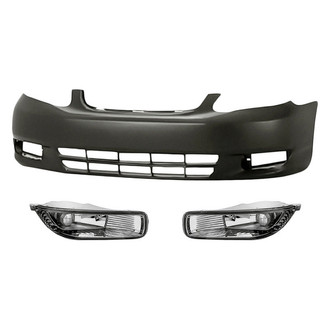 TruParts® - 3-Piece (Front Bumper Cover, Driver and Passenger Side Fog Light) (Standard Line)