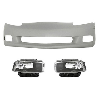 TruParts® - 3-Piece (Front Bumper Cover, Driver and Passenger Side Fog Light) (Standard Line)