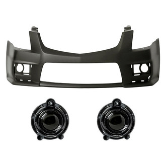 TruParts® - 3-Piece (Front Bumper Cover, Driver and Passenger Side Fog Light) (Standard Line)