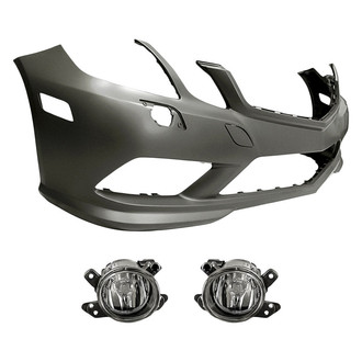 TruParts® - 3-Piece (Front Bumper Cover, Driver and Passenger Side Fog Light) (Standard Line)
