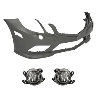 TruParts® - 3-Piece (Front Bumper Cover, Driver and Passenger Side Fog Light) (Standard Line)