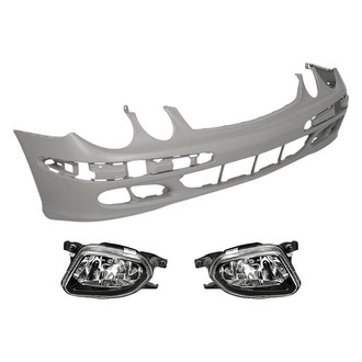 TruParts® - 3-Piece (Front Bumper Cover, Driver and Passenger Side Fog Light) (Standard Line)