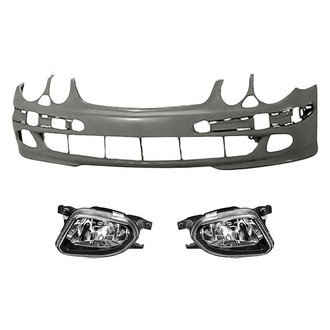 TruParts® - 3-Piece (Front Bumper Cover, Driver and Passenger Side Fog Light) (Standard Line)