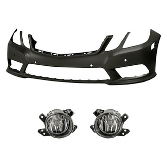 TruParts® - 3-Piece (Front Bumper Cover, Driver and Passenger Side Fog Light) (Standard Line)
