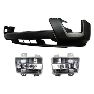 TruParts® - 3-Piece (Front Lower Bumper Cover, Driver and Passenger Side Fog Light) (Standard Line)