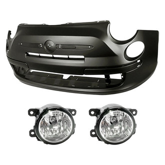 TruParts® - 3-Piece (Front Bumper Cover, Driver and Passenger Side Fog Light) (Standard Line)