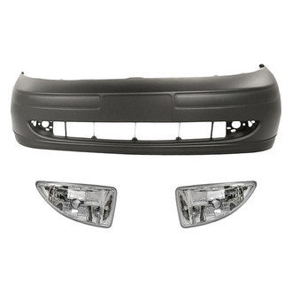 TruParts® - 3-Piece (Front Bumper Cover, Driver and Passenger Side Fog Light Lens and Housing) (Standard Line)