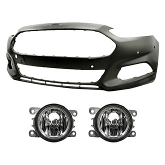 TruParts® - 3-Piece (Front Bumper Cover, Driver and Passenger Side Fog Light) (Standard Line)