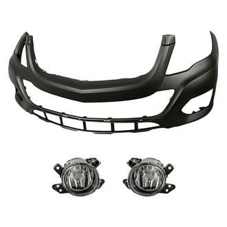 TruParts® - 3-Piece (Front Bumper Cover, Driver and Passenger Side Fog Light) (Standard Line)