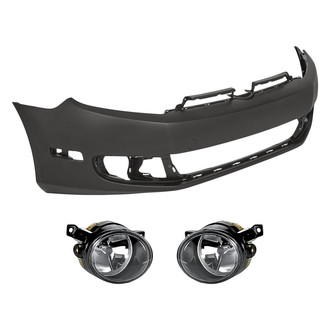 TruParts® - 3-Piece (Front Bumper Cover, Driver and Passenger Side Fog Light) (Standard Line)