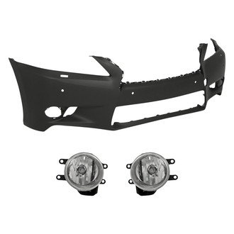 TruParts® - 3-Piece (Front Bumper Cover, Driver and Passenger Side Fog Light) (Standard Line)