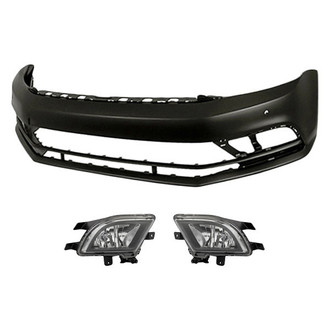 TruParts® - 3-Piece (Front Bumper Cover, Driver and Passenger Side Fog Light) (Standard Line)