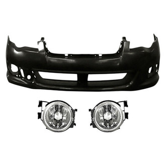 TruParts® - 3-Piece (Front Bumper Cover, Driver and Passenger Side Fog Light) (Standard Line)
