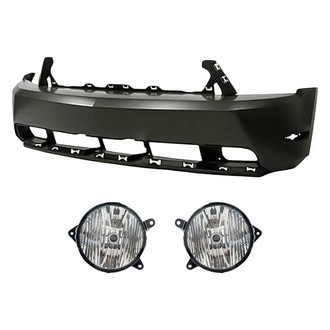 TruParts® - 3-Piece (Front Bumper Cover, Driver and Passenger Side Fog Light) (Standard Line)