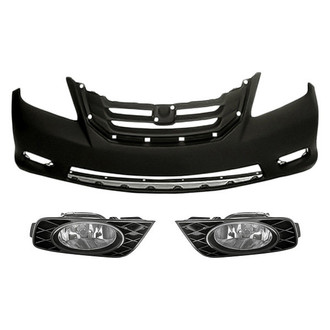 TruParts® - 3-Piece (Front Bumper Cover, Driver and Passenger Side Fog Light) (Standard Line)