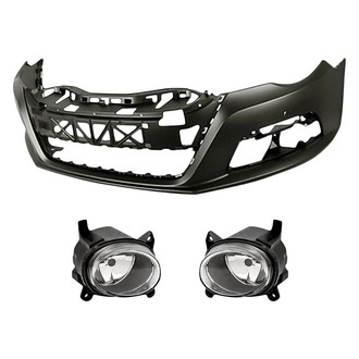 TruParts® - 3-Piece (Front Bumper Cover, Driver and Passenger Side Fog Light) (Standard Line)